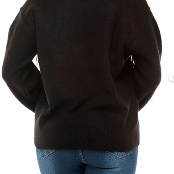 NWT AV 1X black sweater with fringe - Picture 8 of 13